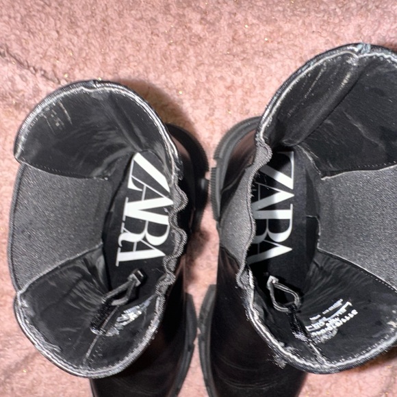 Lug sole Zara boots worn once great condition - Picture 8 of 10